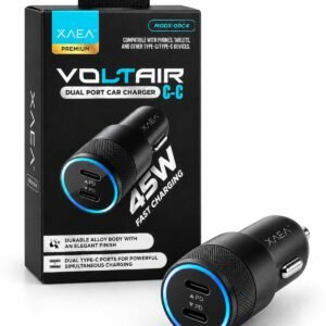 Cargador para Auto XAEA Voltaire 12V con Doble USB-C